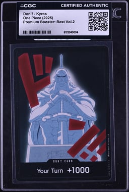 2025 One Piece Premium Booster Best Volume 2 Don!! Kyros CGC AUTH