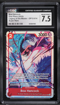2025 One Piece Japanese Legacy Of The Master SR Boa Hancock #OP12-014 CGC 7.5 NRMT+