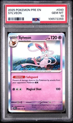 2025 POKEMON PRE EN-PRISMATIC EVOLUTIONS #040 SYLVEON PSA 10