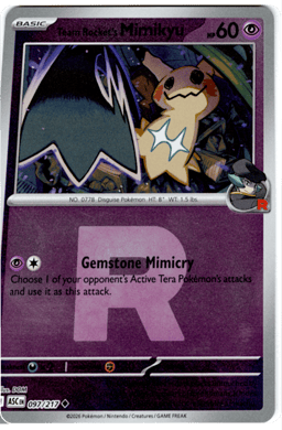 2026 Team Rocket's Mimikyu #97 Ascended Heroes