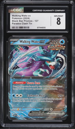 2024 Pokemon Scarlet & Violet Promo Paradox Clash Holo Walking Wake EX #127 CGC 8 NM-MT