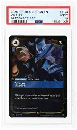 2025 Riftbound: League of Legends Origins Alternate Art Viktor #117a PSA 9