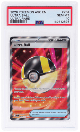 2026 Pokemon Mega Evolution Ascended Heroes Ultra Rare Ultra Ball #264 PSA 10