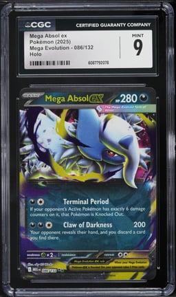 2025 Pokemon Mega Evolution Mega Absol ex #86 CGC 9 MINT