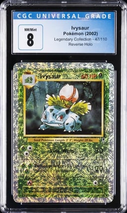 2002 POKEMON LEGE REVER #47/110 IVYSAUR CGC 8