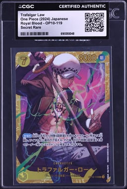 2024 One Piece Japanese Royal Blood Trafalgar Law #OP10-119 CGC AUTH