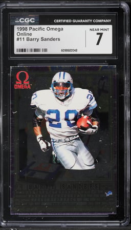 1998 Pacific Omega Online Barry Sanders #11 CGC 7 NRMT