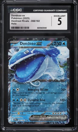2025 Pokemon Scarlet & Violet Destined Rivals Holo Dondozo EX #66 CGC 5 EX