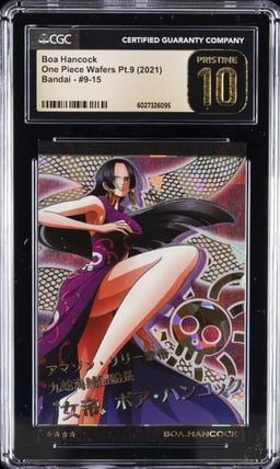 2021 ONE PIECE WAFERS PT. 9 BANDAI - JPN #9-15 BOA HANCOCK CGC 10 PRISTINE