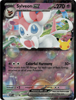 2025 Sylveon ex #100 Mega Evolution Black Star Promos