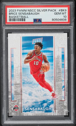 2023 Panini National Silver Pack Brice Sensabaugh /599 #BK9 PSA 10 GEM MINT