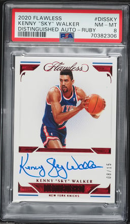 2020 Panini Flawless Distinguished Ruby Kenny Sky Walker AUTO /15 #DISSKY PSA 8 NM-MT
