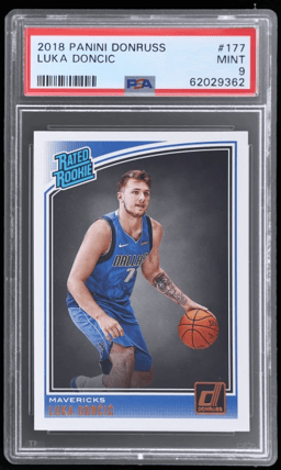 2018 Panini Donruss Rated Rookie Luka Doncic #177 PSA 9