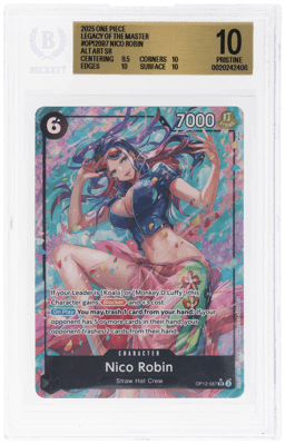 2025 One Piece Legacy of the Master Alternate Art Nico Robin #OP12-087 BGS 10