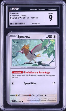 2023 Pokemon Scarlet & Violet 151 Spearow #021 CGC 9 MINT