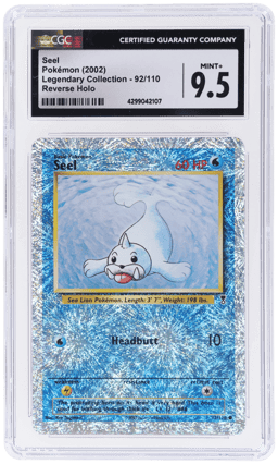 2002 Pokemon Legendary Collection Reverse Foil Seel #92 CGC 9.5