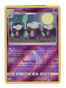 2019 Alolan Marowak #64 Team Up