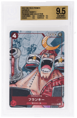 2022 One Piece 25th Anniversary Premium Card Collection Japanese Franky #ST01010 BGS 9.5