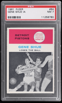 1961 Fleer Gene Shue #64 PSA 7