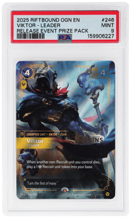 2025 Riftbound League of Legends Origins Release Event Prize Pack Viktor #246 PSA 9