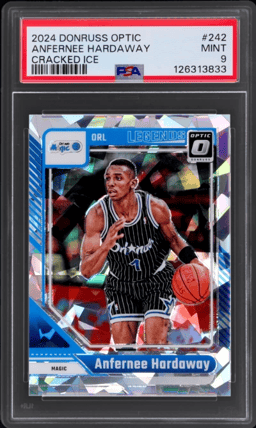 2024 Donruss Optic Cracked Ice Anfernee Hardaway #242 8/25 PSA 9