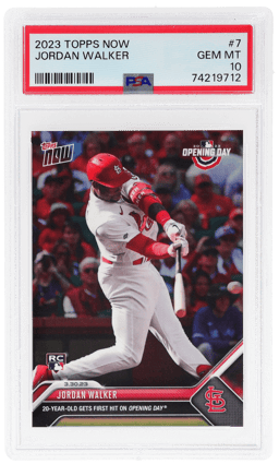 2023 Topps Now Jordan Walker #7 /10351 PSA 10