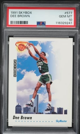 1991 Skybox Basketball Dee Brown ROOKIE #577 PSA 10 GEM MINT