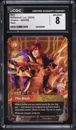 2025 Riftbound League Of Legends LoL Origins Sett #269 CGC 8 NM-MT