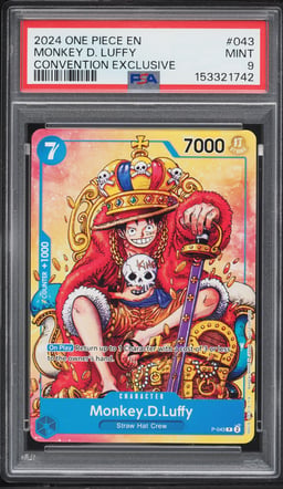 2024 One Piece Promo Convention Exclusive Monkey D. Luffy #P-043 PSA 9 MINT