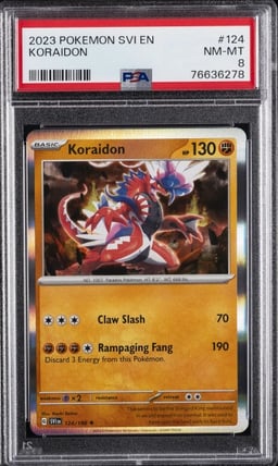 2023 POKEMON SVI EN-SCARLET & VIOLET #124 KORAIDON PSA 8