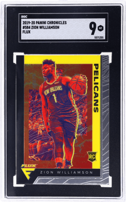 2019 Panini Chronicles Flux Zion Williamson #584 SGC 9