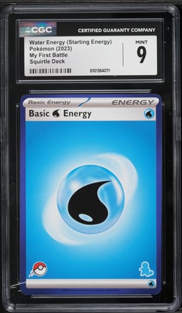 2023 Pokemon My First Battle Squirtle Deck Water Energy CGC 9 MINT