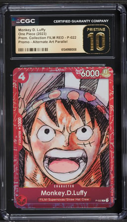 2023 One Piece Promo Premium Collection FILM RED Monkey D. Luffy #P-022 CGC 10 PRISTINE