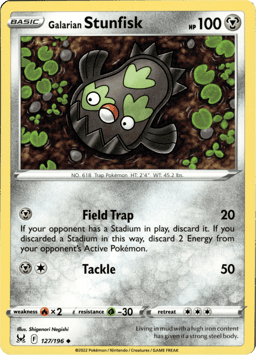 2022 Galarian Stunfisk #127 Lost Origin
