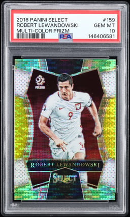2016 Select Multi-Color Prizm Robert Lewandowski #159 PSA 10 GEM MINT