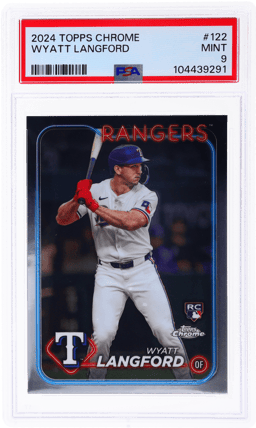 2024 Topps Chrome Wyatt Langford #122 PSA 9