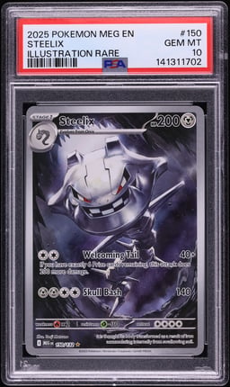 2025 Pokemon Mega Evolution IR Steelix #150 PSA 10 GEM MINT
