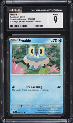2024 Pokemon Scarlet & Violet Promo Obsidian Flames Froakie #56 CGC 9 MINT