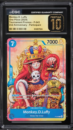 2024 One Piece Promo 2nd Anniversary Participant Monkey D. Luffy #P-043 CGC 10 PRISTINE
