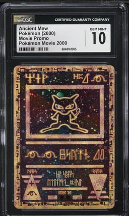 2000 Pokemon Movie Promo Ancient Mew CGC 10 GEM MINT