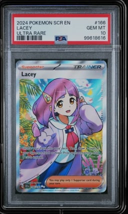 2024 POKEMON SCR EN-STELLAR CROWN ULTRA RARE #166 LACEY PSA 10