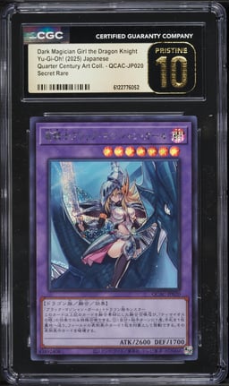 2025 Yu-Gi-Oh! Japanese QCAC Dark Magician Girl The Dragon Knight #QCAC-JP020 CGC 10 PRISTINE