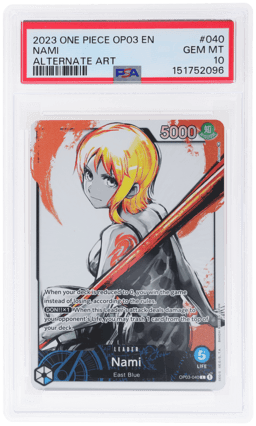 2023 One Piece Pillars of Strength Alternate Art Nami #OP03-040 PSA 10