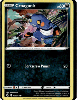 2021 Croagunk #165 Fusion Strike