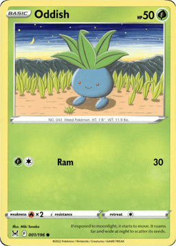 2022 Oddish #1 Lost Origin