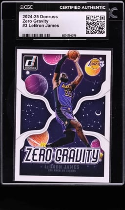 2024 Donruss Zero Gravity LeBron James #3 CGC AUTH