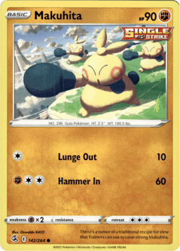 2021 Makuhita #142 Fusion Strike