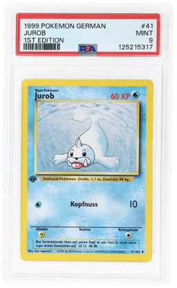 1999 Pokemon Base Set German 1st Edition Jurob #41 PSA 9