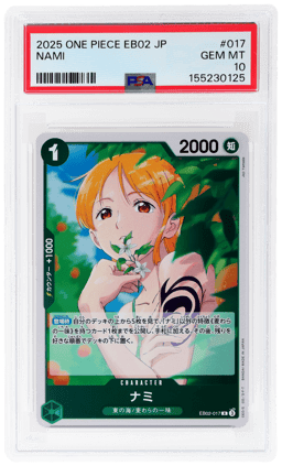 2025 One Piece Anime 25th Collection Japanese Nami #EB02017 PSA 10