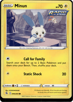 2021 Minun #90 Fusion Strike
